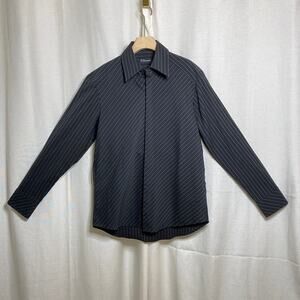 7 Diamonds Button Up Shirt Mens Large City Dark Academia Goth Noir Professional